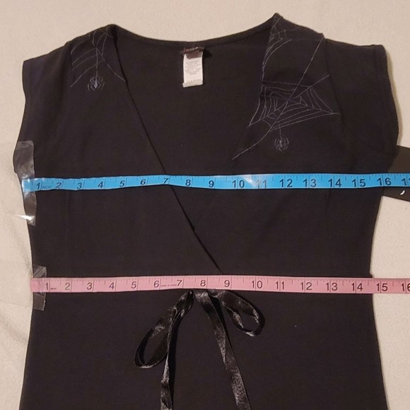 Emily the Strange Dress Spider Web Black Goth y2k 2005 NWT - Picture 6 of 11